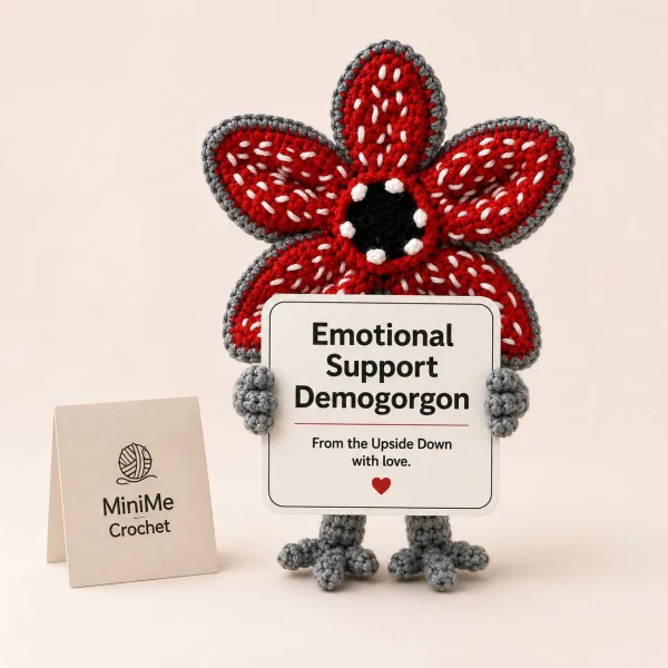Emotional Support Demogorgon – Handmade Crochet Doll 16