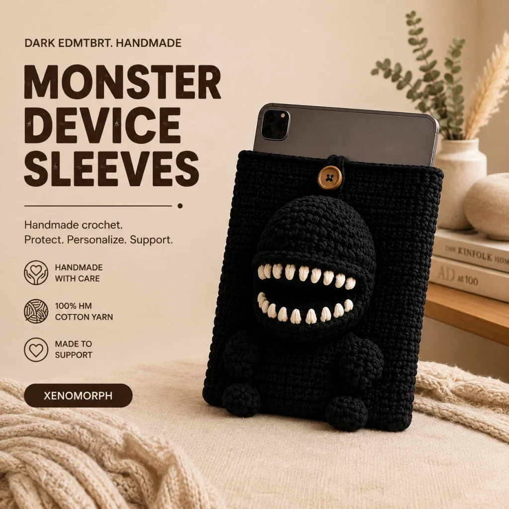 Xenomorph Crochet iPad & Laptop Sleeve