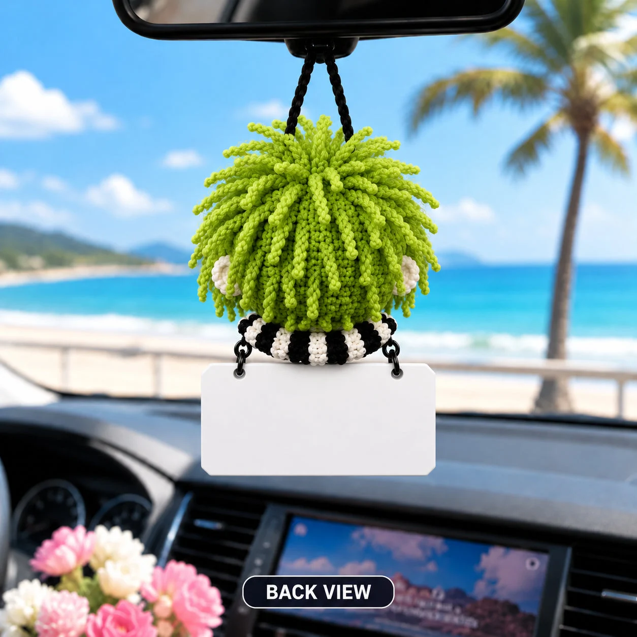 Emotional Support Beetlejuice – Crochet Car Hanging – view 4