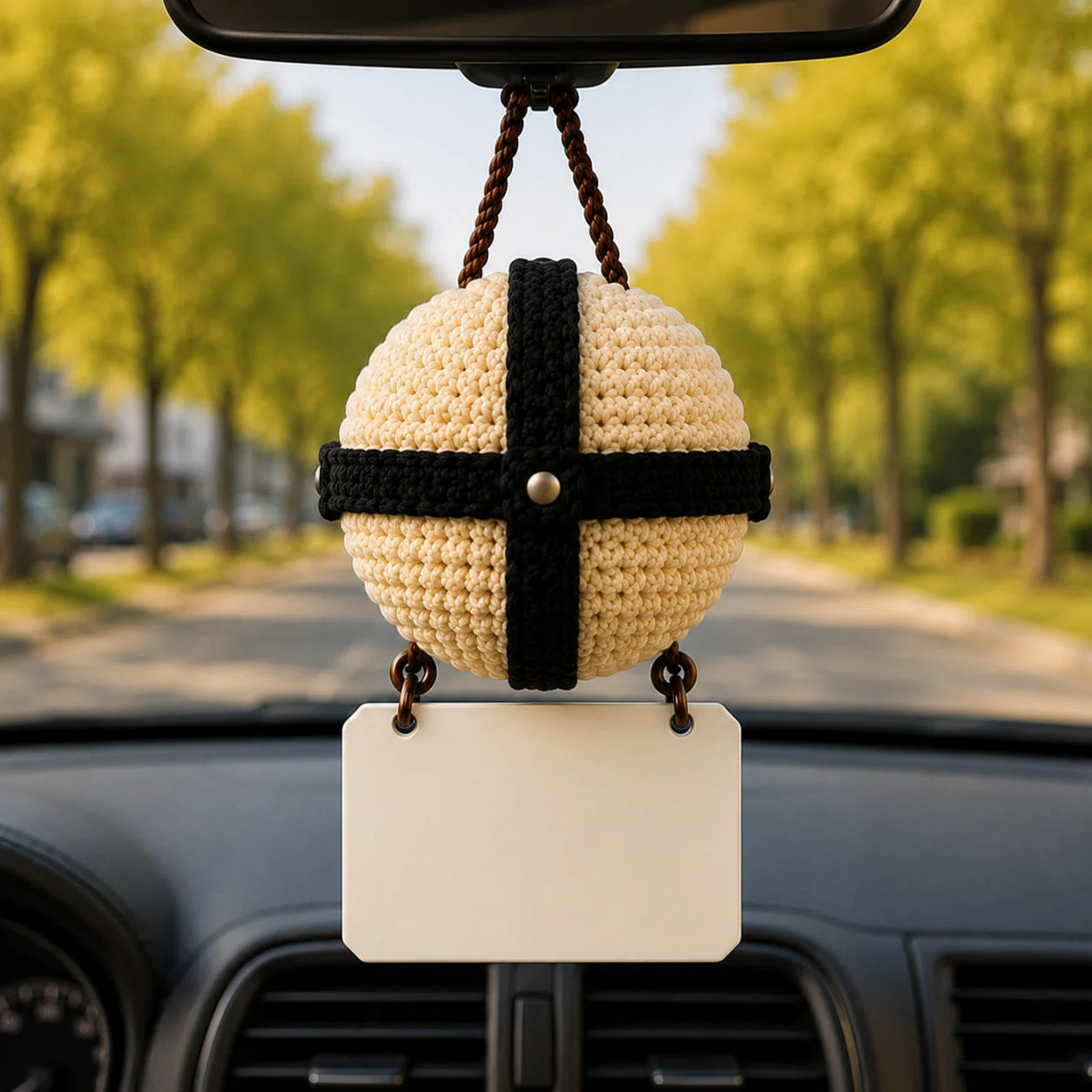 Emotional Support Jason Voorhees – Crochet Car Hanging – view 4